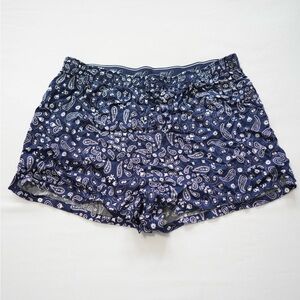 PINK Victoria's Secret Blue Paisley Shorts